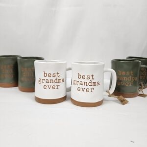 Simply Southern Best Grandma Ever White and Tan Mug
